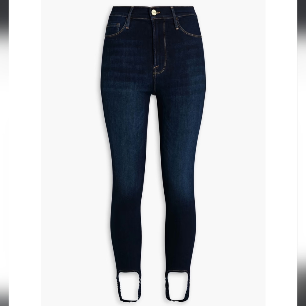 NWOT FRAME Ali high-rise stirrup skinny jeans